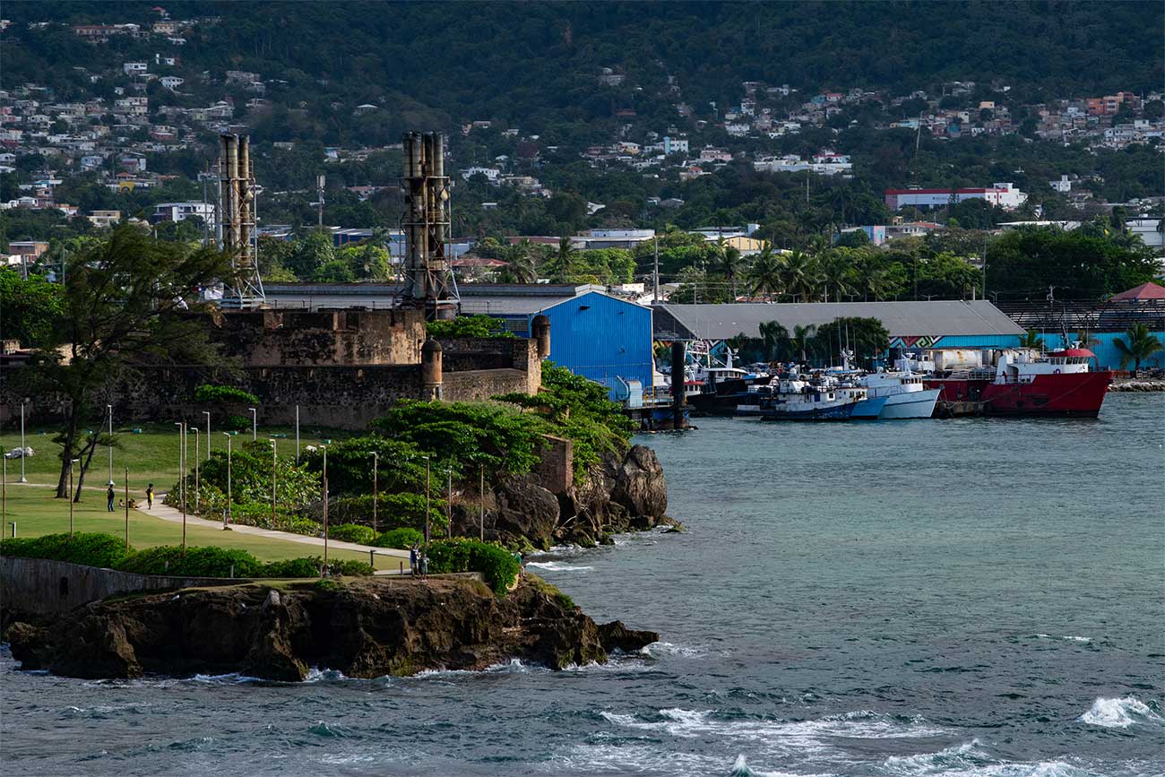 Fortaleza San Felipe overlooking the seaport, Puerto Plata, Dominican Republic