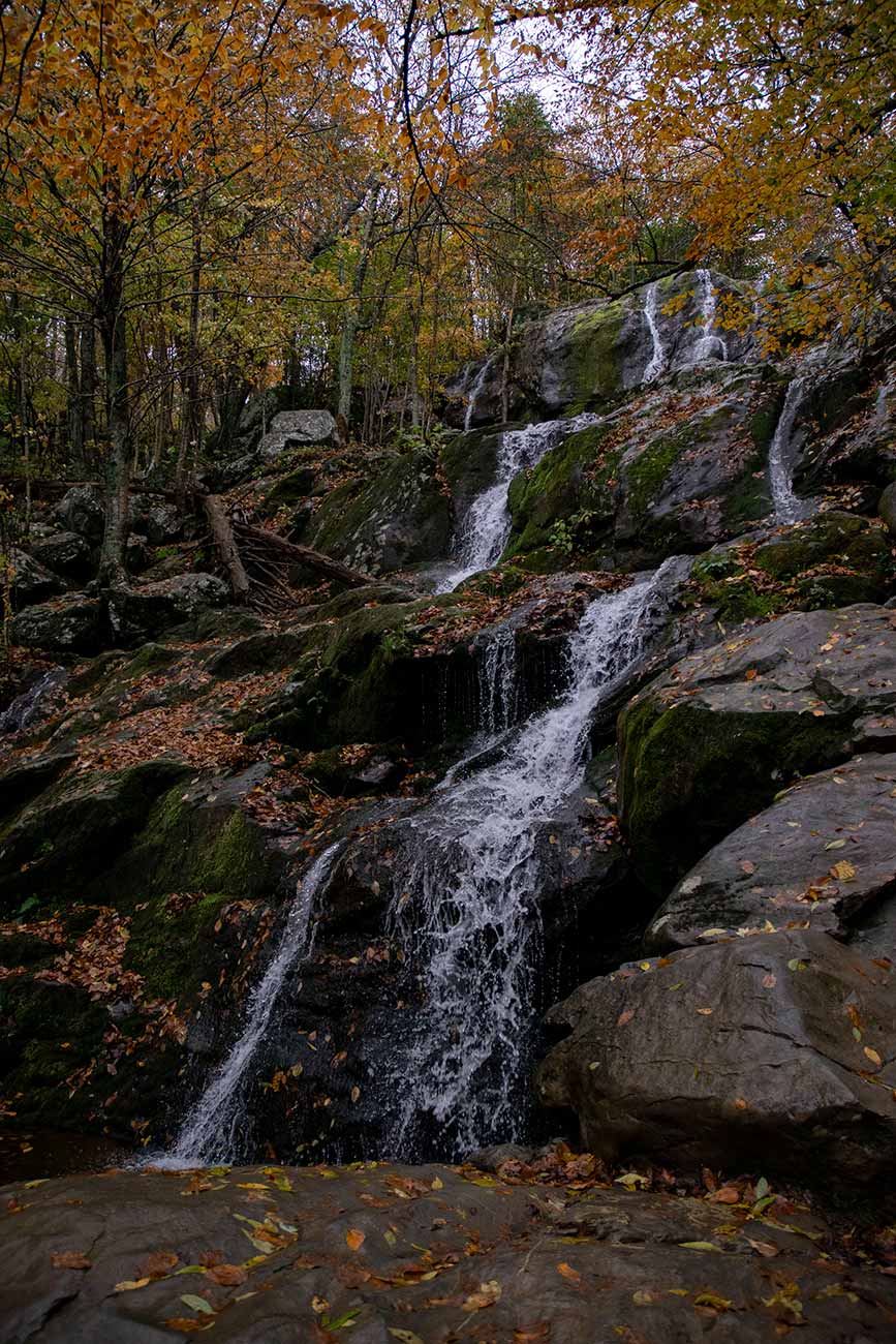 Dark Hollow Falls waterfall in Shenandoah National Park